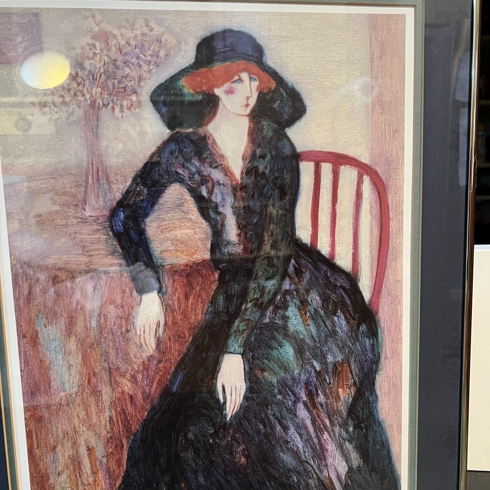 Lady Rodney by Barbara A Wood Signed, Professionally Framed